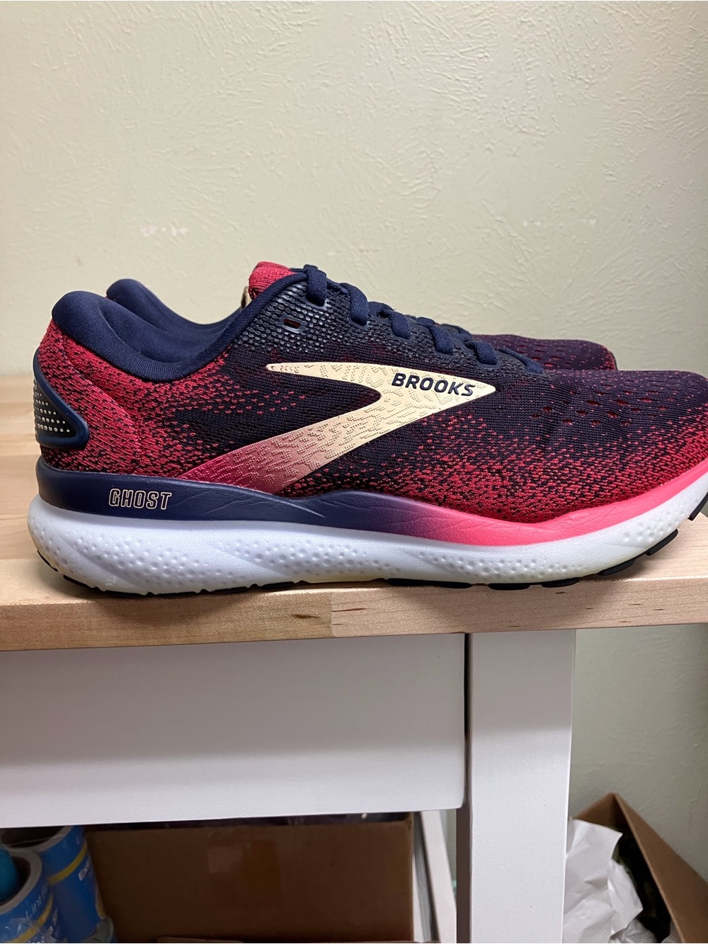Brooks Ghost Women's Running Shoes — Pink/Navy
